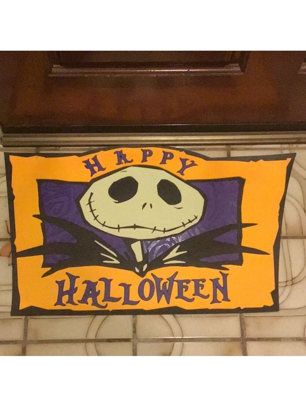 Disney's Jack Skellington Happy Halloween Door Mat